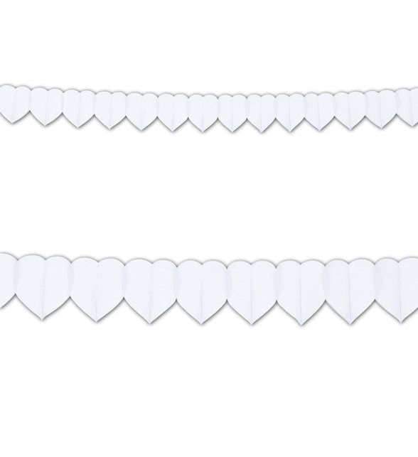 Widmann SRL Witte hartjes slinger voor een party