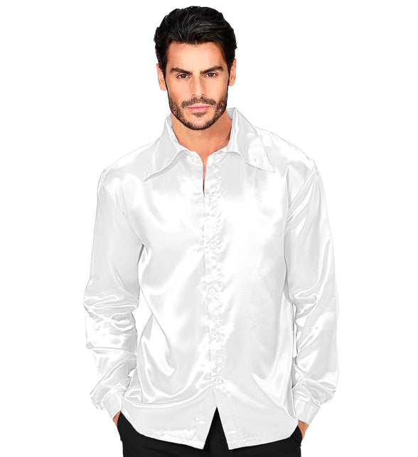 Widmann SRL Witte jaren 70 Disco show blouse