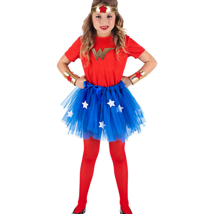 Widmann SRL Wonder woman jurkje kinderen 110cm