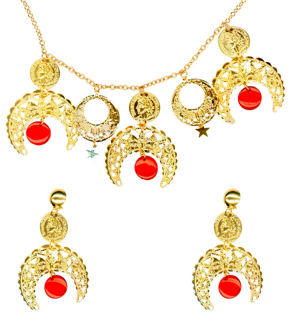 Widmann SRL Zigeunerin halsketting en oorbellen