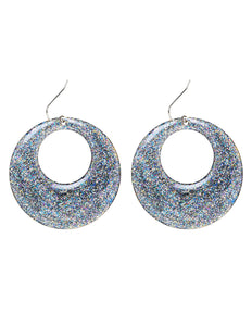 Widmann SRL Zilveren glitter oorringen