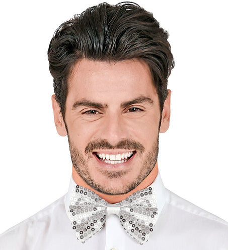 Widmann SRL Zilveren strik pailletten