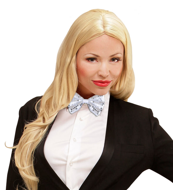 Widmann SRL Zilveren strik pailletten