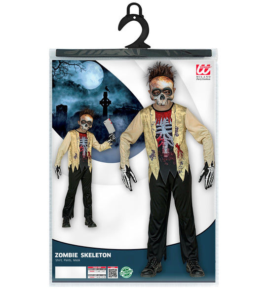 Widmann SRL Zombie skelet pak Karel kinderen