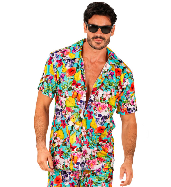 Widmann SRL Zomer partyshirt Skulls