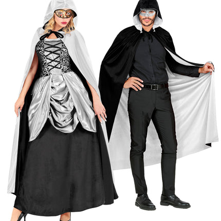 Widmann SRL Zwart wit cape dubbelzijdig