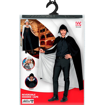 Widmann SRL Zwart wit cape dubbelzijdig