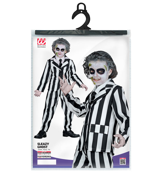 Widmann SRL Zwart wit gestreept kostuum kinderen