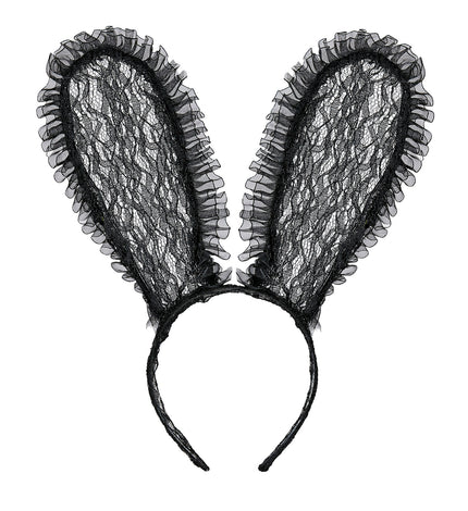 Widmann SRL Zwarte bunny oren kant