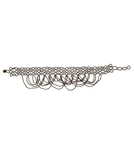 Widmann SRL Zwarte Choker Met Pareltjes
