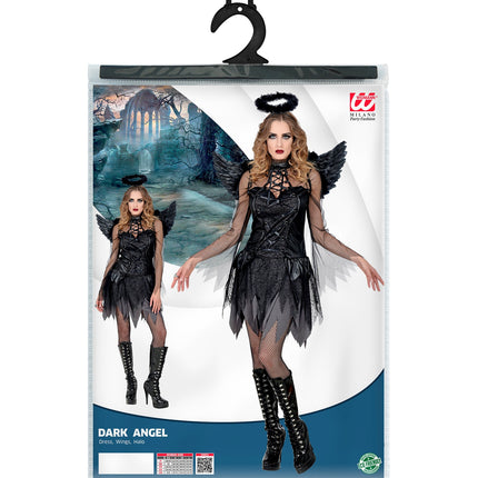Widmann SRL Zwarte engel jurk dames