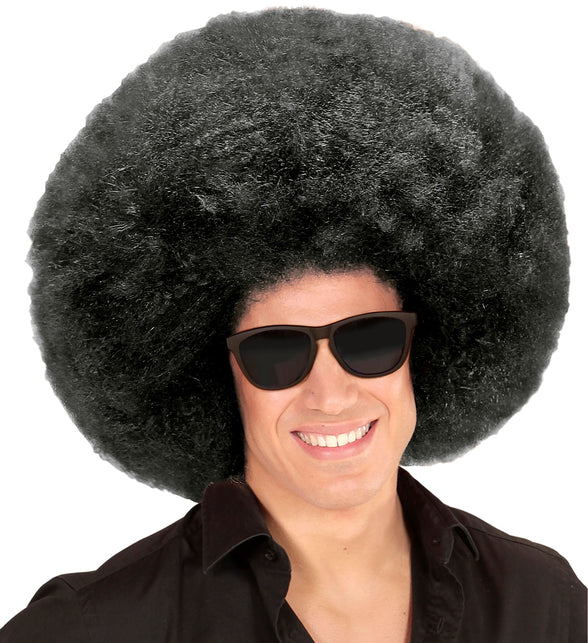 Widmann SRL Zwarte oversized Afro pruik