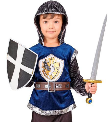 Widmann SRL Zwarte ridder zwaard en schild