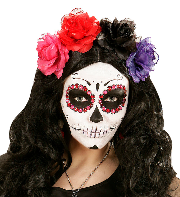 Widmann SRL Zwarte roos haarclip