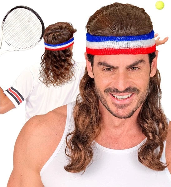 Widmann SRL Zweetband met haar rood/wit/blauw Pim