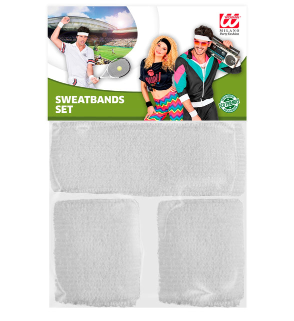 Widmann SRL Zweetbanden set wit