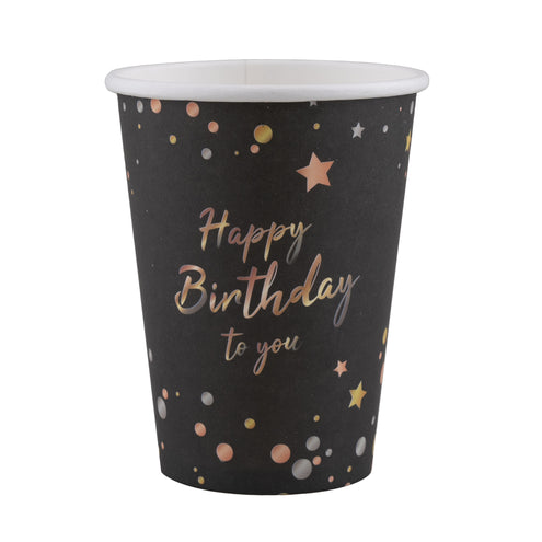 e-carnavalskleding-SYK 8 bekers verjaardag Happy Birthday