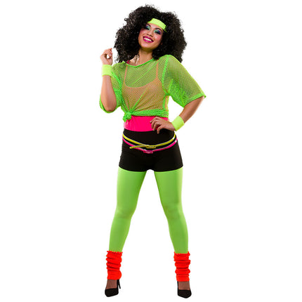 e-carnavalskleding-SYK 80's Neon oranje legging Maud