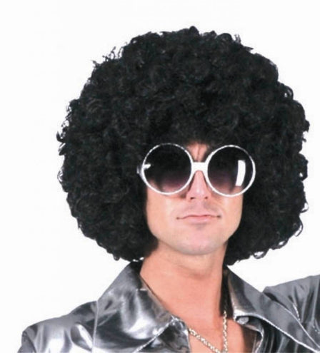 e-carnavalskleding-SYK Afro pruik zwart krullen