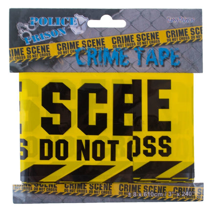 e-carnavalskleding-SYK Afzetlint CRIME SCENE 6mtr