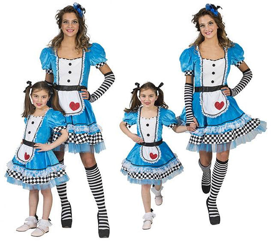 e-carnavalskleding-SYK Alice in sprookjesland jurkje kind