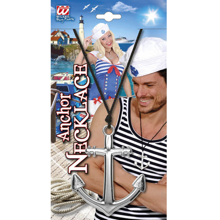 e-carnavalskleding-SYK Anker ketting marine zeeman zilver
