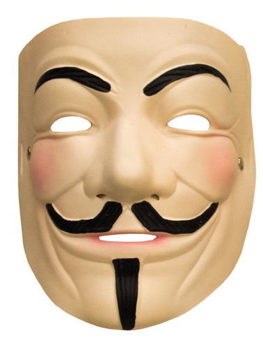 e-carnavalskleding-SYK Anonymous masker  met snor latex
