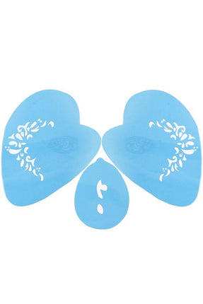 e-carnavalskleding-SYK Aqua schmink sjabloon fantasy prinses