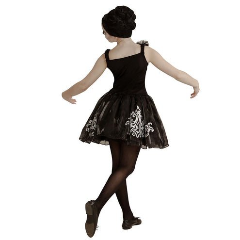 e-carnavalskleding-SYK Ballerina jurk met schedels