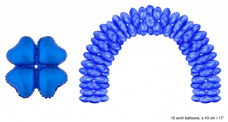 e-carnavalskleding-SYK Ballonboog folieballonnen hart Blauw