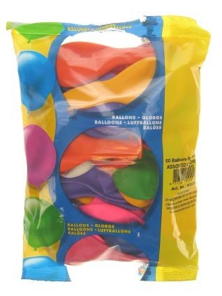 e-carnavalskleding-SYK Ballonnen  assortie 50 x mt 12