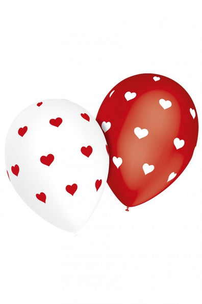 e-carnavalskleding-SYK Ballonnen hartjes 2 assorti 28cm