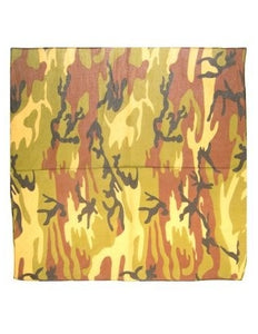 e-carnavalskleding-SYK Bandana camouflage groen 59 x 59 cm