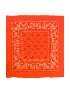 e-carnavalskleding-SYK Bandana Fluor oranje 53 x 53 cm