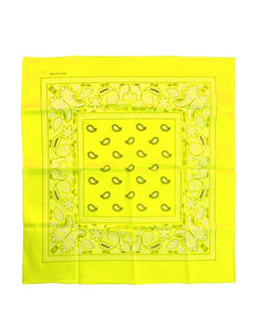 e-carnavalskleding-SYK Bandana neon geel  53 x 53 cm