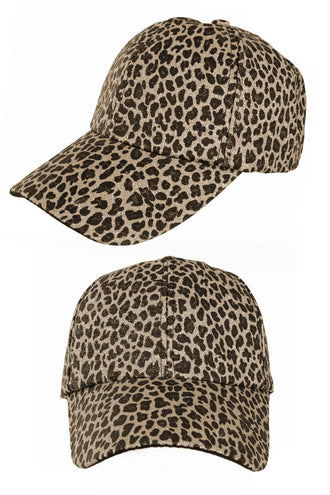 e-carnavalskleding-SYK Baseballcap panter glitter goud