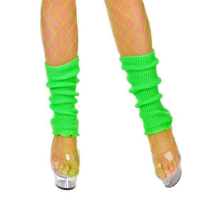 e-carnavalskleding-SYK Beenwarmers 80-jaren in neon groen