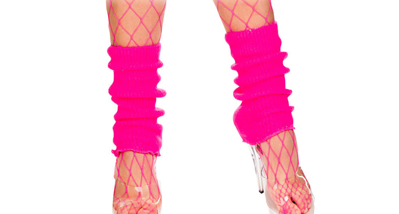 e-carnavalskleding-SYK Beenwarmers 80-jaren in neon roze
