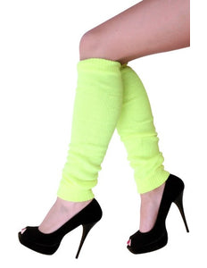 e-carnavalskleding-SYK Beenwarmers fluorgeel mt. one size
