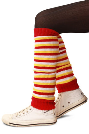 e-carnavalskleding-SYK Beenwarmers rood/wit/geel kids