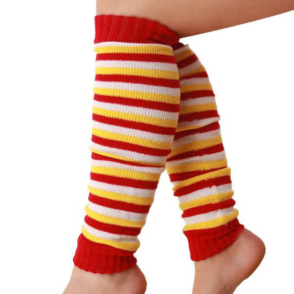 e-carnavalskleding-SYK Beenwarmers rood/wit/geel kids