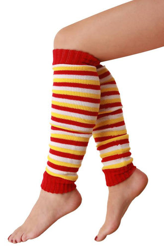 e-carnavalskleding-SYK Beenwarmers rood/wit/geel kids