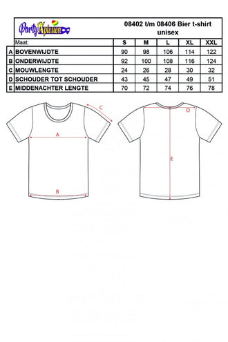 e-carnavalskleding-SYK Bier t-shirt pak Mick volwassenen