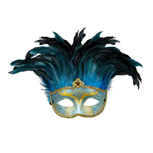 e-carnavalskleding-SYK Blauwe oogmaskers