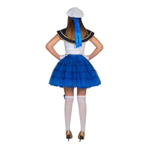 e-carnavalskleding-SYK Blauwe petticoat Noor dames