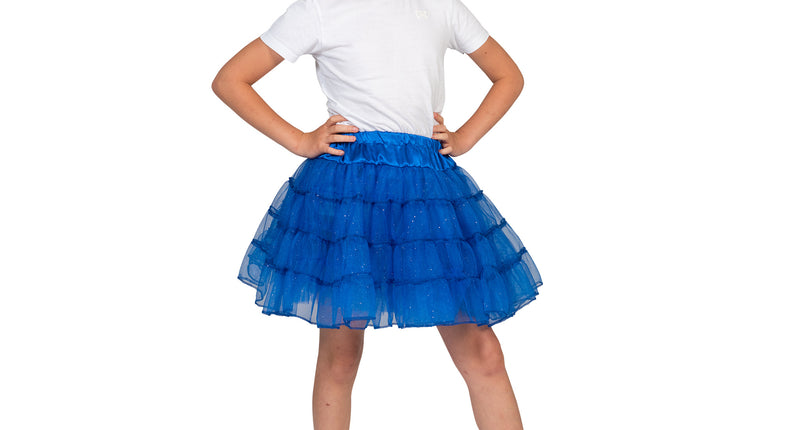 e-carnavalskleding-SYK Blauwe petticoat Sterre kinderen