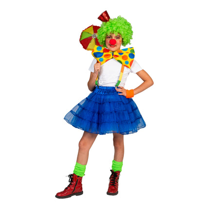 e-carnavalskleding-SYK Blauwe petticoat Sterre kinderen
