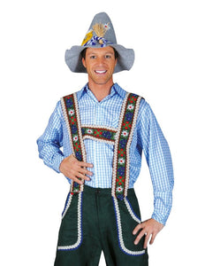 e-carnavalskleding-SYK Blauwe Tiroler blouse