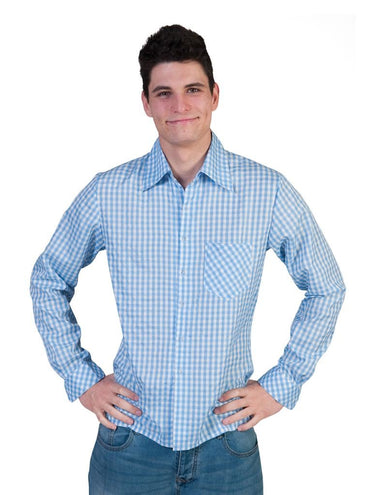 e-carnavalskleding-SYK Blauwe Tiroler blouse