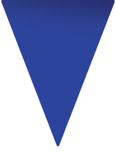 e-carnavalskleding-SYK Blauwe vlaggenlijn slinger 5mtr.